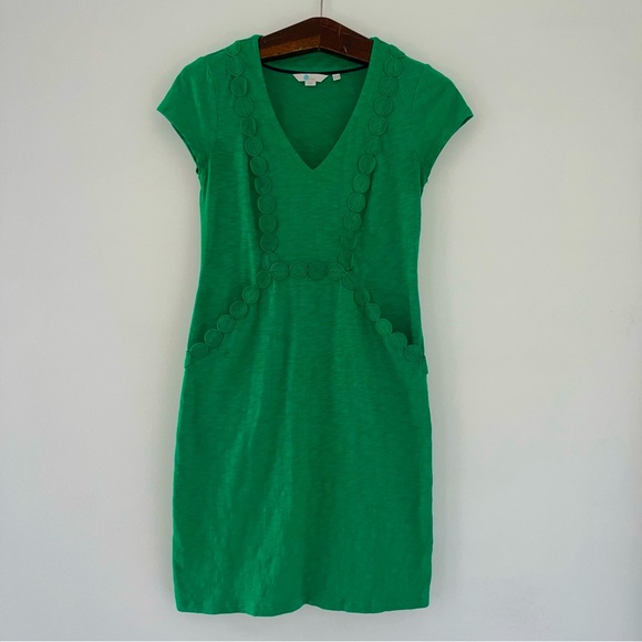 Boden Saskia Jersey Trim Dress - Picture 4 of 12